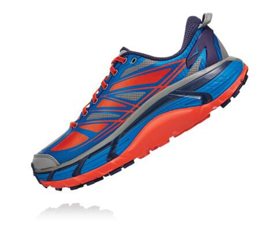 Trail Shoes Mens - Hoka One One Mafate Speed 2 - Blue - XBSWNMA-53